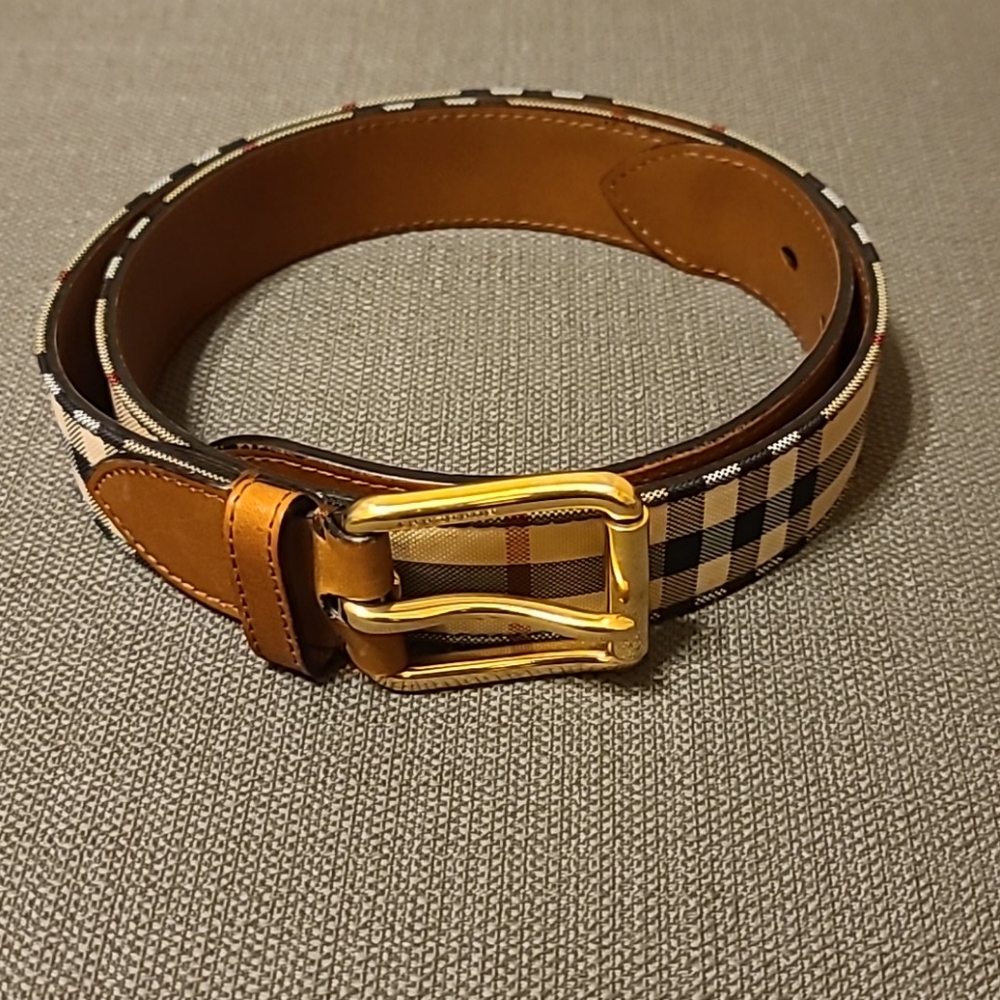 Authentic Burberry Mens Belt